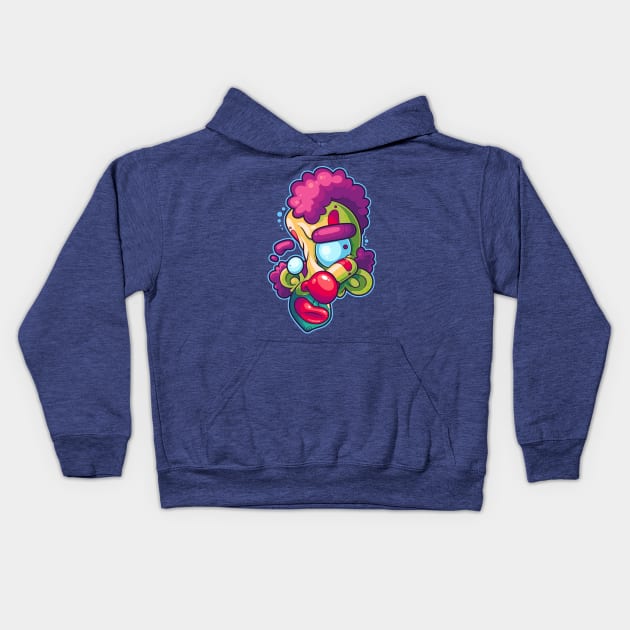 Twisted Clown Kids Hoodie by ArtisticDyslexia